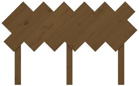 Cabeceira de cama 132x3x81 cm pinho maciço castanho mel