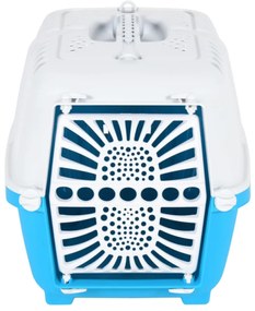 Transportadora 48x31,5x33 cm polipropileno branco e azul