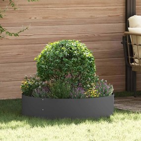 vidaXL Vasos de Jardim 5 pcs Preto 80 x 80 x 20 cm Aço