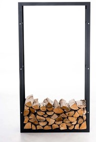 Suporte para lenha Keri V3 25 x 60 x 100 Preto
