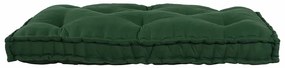 Almofada para sofá pallet Verde Standard Tecido de algodão