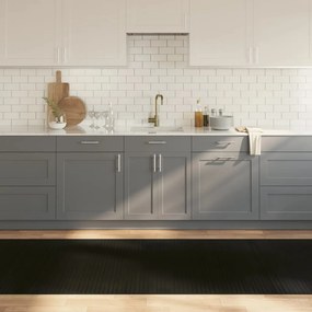 vidaXL Tapete retangular 100x500 cm bambu preto
