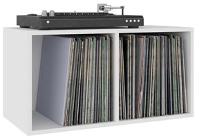 Caixa para discos vinil 71x34x36 cm derivados de madeira branco