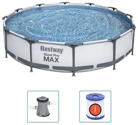 Bestway Conjunto de piscina Steel Pro MAX 366x76 cm