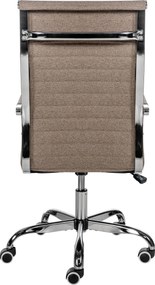 Cadeira de Escritório Amadora Tecido Taupe