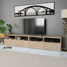 275111 vidaXL Móveis de TV 2 pcs aglomerado 95x35x36 cm cor carvalho