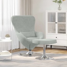 vidaXL Poltronas, Reclináveis e Cadeiras-Camas 2 pcs Cinzento-claro