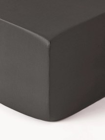 Lençol para cama de casal em cetim de algodão com elástico Premium