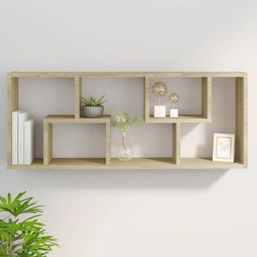 Estante de parede 36x16x90 cm derivados madeira carvalho sonoma