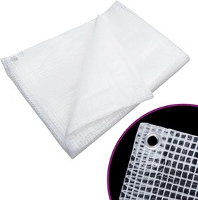 vidaXL Lona tecelagem estilo gaze 140 g/m² 2x3 m branco