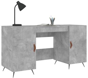 Secretária 140x50x75 cm derivados de madeira cinza cimento