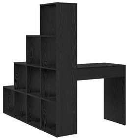 Secretária de canto Carvalho preto 101,5 x 149,5 x 149,5 cm