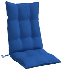 Almofadões cadeira encosto alto 4 pcs tecido oxford azul real
