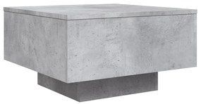 Mesa de centro 55x55x31 cm derivados de madeira cinza-cimento