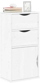 vidaXL Armário lateral gavetas ODDA 40x24x79 cm pinho de madeira maciça