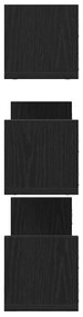 Prateleiras de parede 3 pcs deriv. de madeira carvalho preto