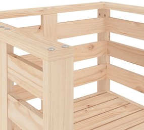 Cadeiras de jardim 2 pcs 61,5x53x71 cm madeira de pinho maciça