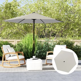 Toldo de Substituição para Guarda-Sol – Ø300 cm – Creme – Proteção UV3