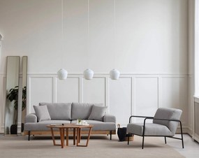 Sofá de 3 Lugares Eti – Cinzento – 220x98x78 cm