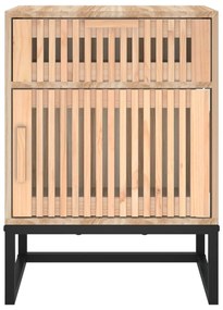 Mesa de cabeceira 40x30x55,5 cm derivados de madeira e ferro
