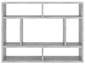 Estante de parede 75x16x55 cm contraplacado cinzento cimento