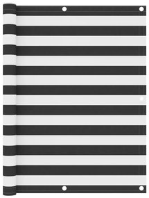 Tela de varanda 120x300 cm tecido Oxford antracite e branco