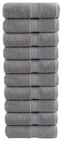 Toalhas de mãos premium SOLUND 10pcs 30x30cm 600 g/m2 cinzento