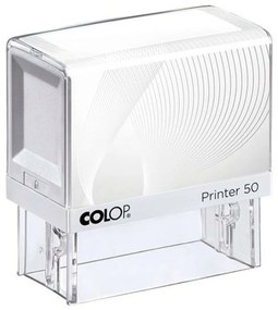 Carimbo Colop Printer 50 Branco 30 X 69 mm