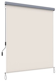 Toldo vertical SONGMICS 2,5 x 1,8 m (C x L) para pátio e sacada com estrutura, proteção externa contra sol e vento, tela de privacidade, bege GSA185M01