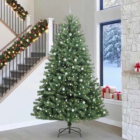 vidaXL Árvore de Natal Articulada Artificial Verde 300 cm PVC e Metal