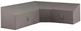 Cobertura p/ conj. lounge em forma de L 270x270x65/90 cm cinza