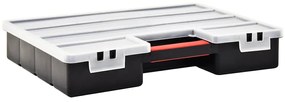 Caixas com divisórias ajustáveis 2 pcs 460x325x80 mm plástico