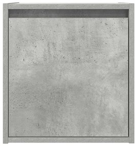 Mesa de cabeceira de parede 38x34x40 cm cinza cimento