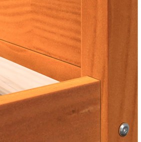 Cama para cães 105,5x75,5x28 cm madeira de pinho castanho mel