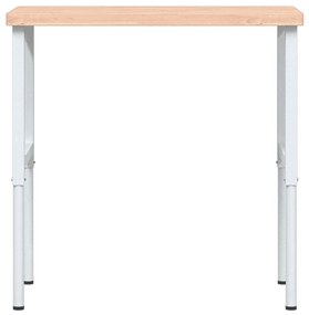 Bancada retangular 100x60x(73-99,5) cm madeira de faia maciça