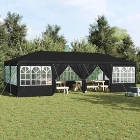vidaXL Tenda de Festa 12 lados antracite 8x4 m PE
