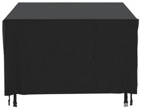 Capas móveis de jardim 2pcs 172x113x73cm impermeável 420D preto