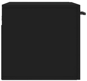 Armário de parede 60x36,5x35 cm derivados de madeira preto