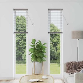 vidaXL Persiana de Janela com cortinas Outros Manual Prata 40 x 220 cm Alumínio