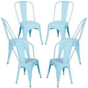 Pack 6 Cadeiras Torix - Azul céu