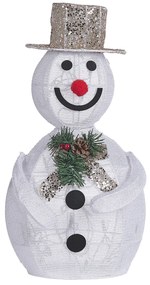 Boneco de neve branco com LED 50 cm KUMPU Beliani