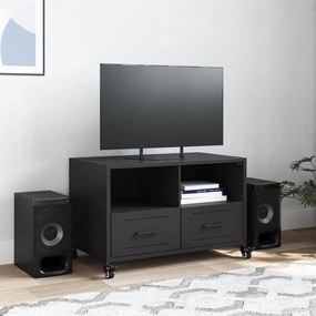 Móvel de TV 68x39x43,5 cm aço preto