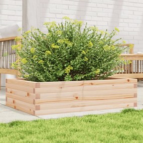 vidaXL Vaso/floreira de jardim 90x60x23 cm madeira de pinho maciça