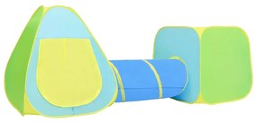 Tenda de brincar infantil com 100 bolas multicolorido
