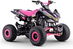 Mini moto 4 gasolina para crianças de 110 cc, automática, 4 tempos, com marcha-atrás e limitador de velocidade Dorado A110 R7 Rosa