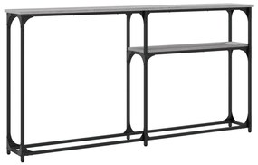 Mesa consola 145x22,5x75cm derivados de madeira cinzento sonoma