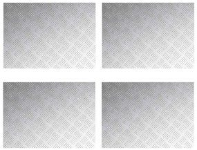 Placas de Alumínio Antiderrapante vidaXL 4 pcs 70x50 cm