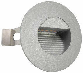Iluminação LED de parede exterior 6 pcs 5 W redondo prateado