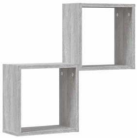 Prateleiras de parede forma de cubo 2 pcs 30x15x30 cm