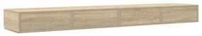 Gavetas de Cama Carvalho Sonoma 200x36,5x16,5 cm Madeira Revestida